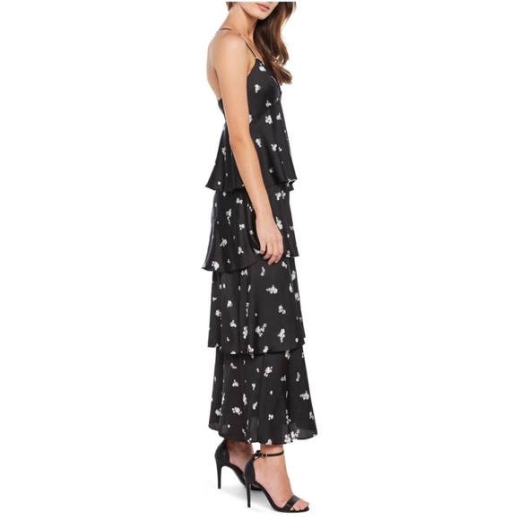Bardot Dalia Tiered Strappy Back Floral Maxi Dress - Picture 4 of 8